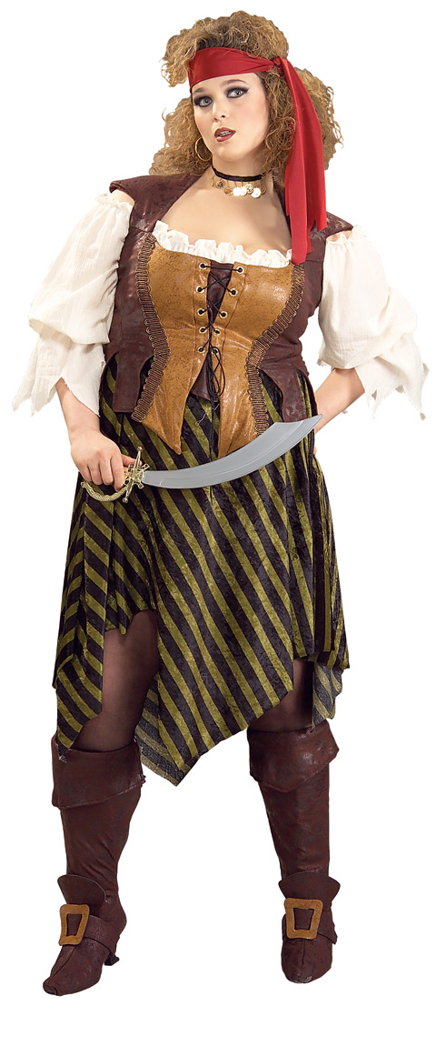 Full Figure Pirate Wench Deluxe Costume Plus Size Ebay