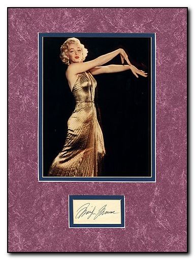 Monroe Marilyn pen autograph museum quality - Click Image to Close