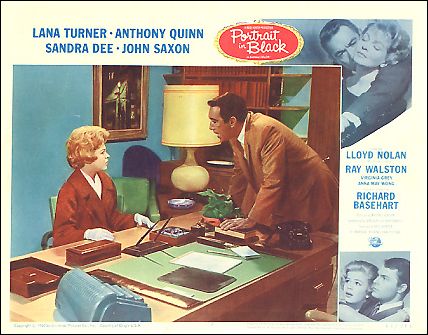 PORTRAIT IN BLACK LANA Turner Anthony Quinn Sandra Dee #3 1960 - Click Image to Close