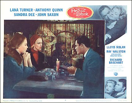 PORTRAIT IN BLACK LANA Turner Anthony Quinn Sandra Dee #6 1960 - Click Image to Close