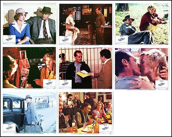 Postman Always Rings Twice Jack Nicholson Jessica Lange 8 card set 1981 - Click Image to Close