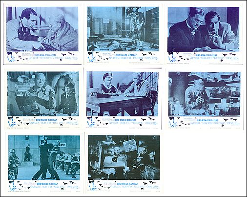 BIRD MAN OF ALCATRAZ 8 card set 1962 Burt Lancaster - Click Image to Close